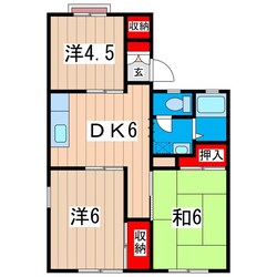 コーポ塙山の物件間取画像